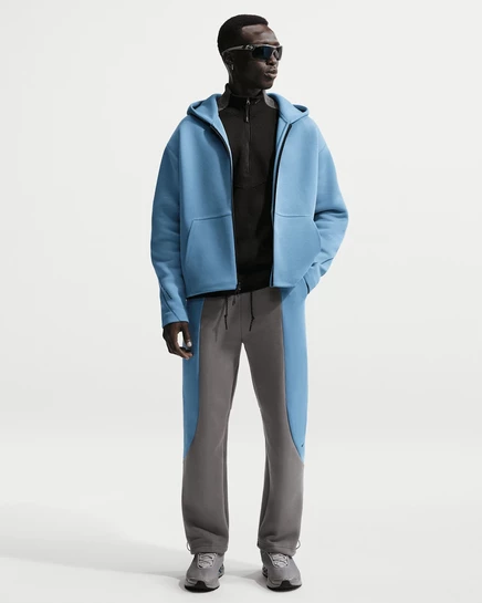 Мужские брюки Nike Tech Fleece, серый/синий/чёрный