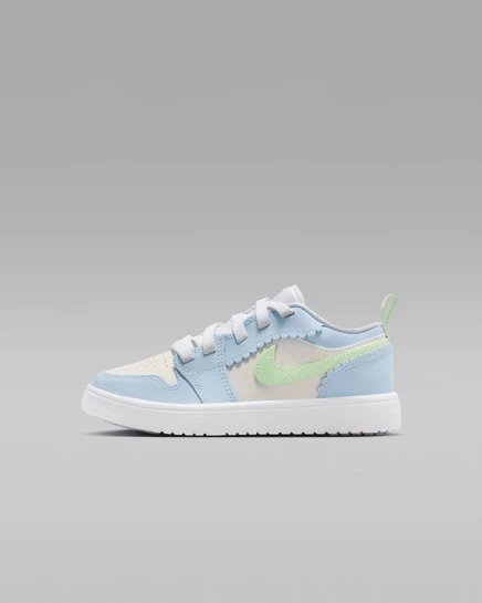 Детские кроссовки Jordan 1 Low Alt SE, синий/мятный