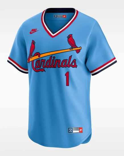 Мужская джерси Nike Cooperstown Ozzie Smith, синяя