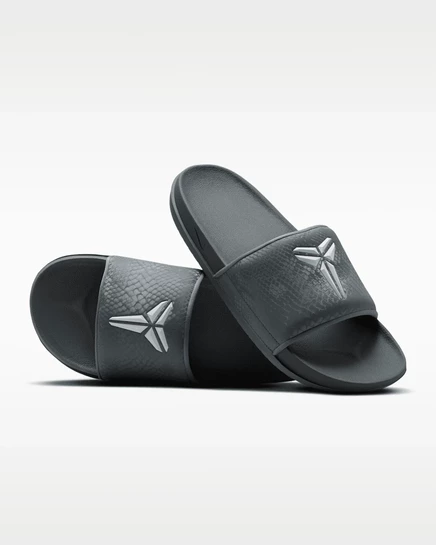 Мужские сланцы Nike Kobe Offcourt, серо-белые