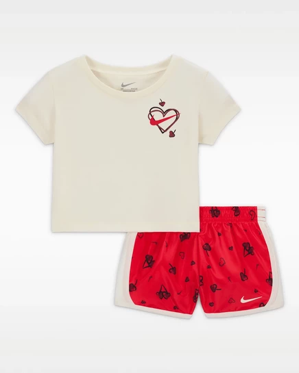 Комплект для девочек Nike Cherry Baby, 2 предмета, красный