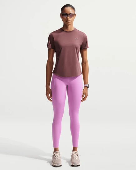 Женские леггинсы Nike Swift 7/8 высокая талия, розовые