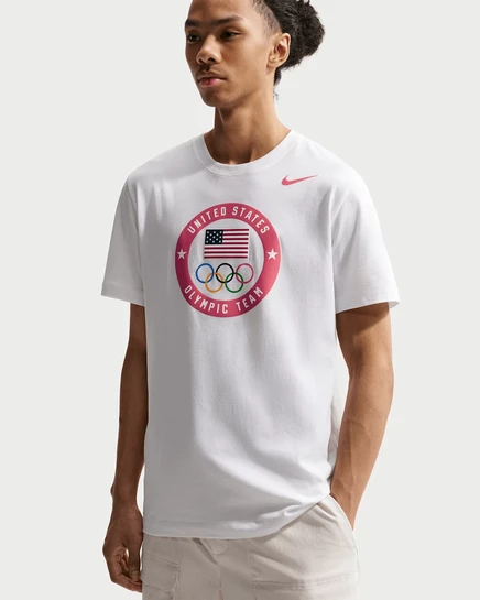 Мужская футболка Nike United States Olympic Team Dri-FIT, белая