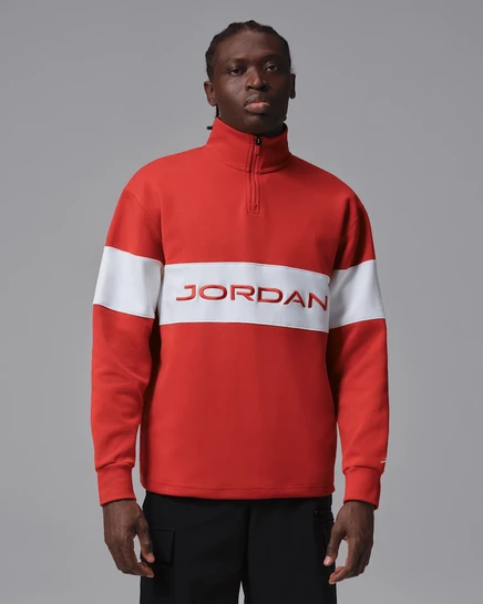Мужской гольф-топ Jordan Dri-FIT 1/4, красный