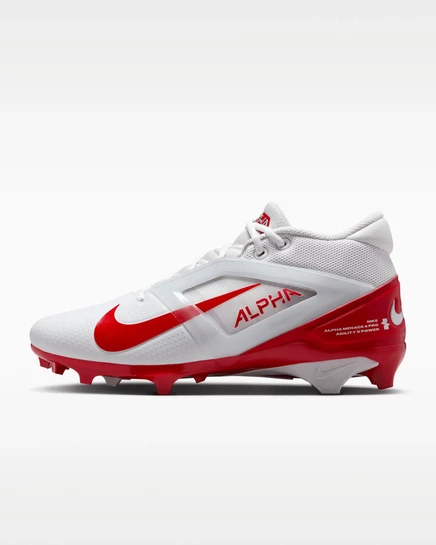 Мужские бутсы Nike Alpha Menace 4 Pro, бело-красные