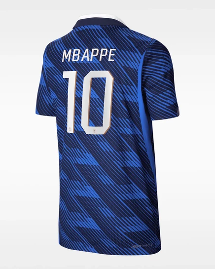 Детская футболка сборной Франции Nike Aero-FIT, синяя