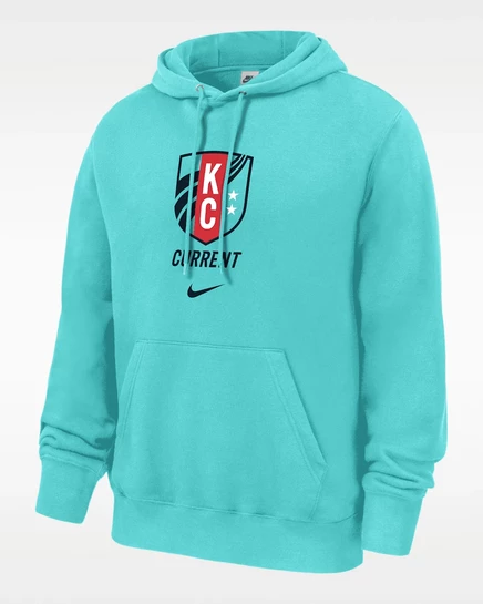 Мужское худи Nike Kansas City Current Club Fleece, голубое