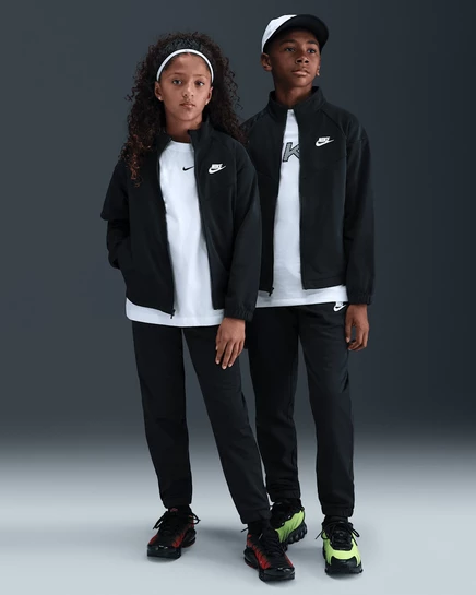 Детский костюм Nike Dri-FIT, черный/белый