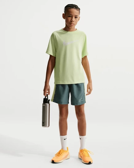 Шорты для мальчиков Nike Multi Dri-FIT, серо-зеленые