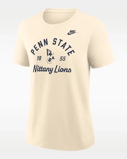 Женская футболка Nike Penn State Legacy, натуральная
