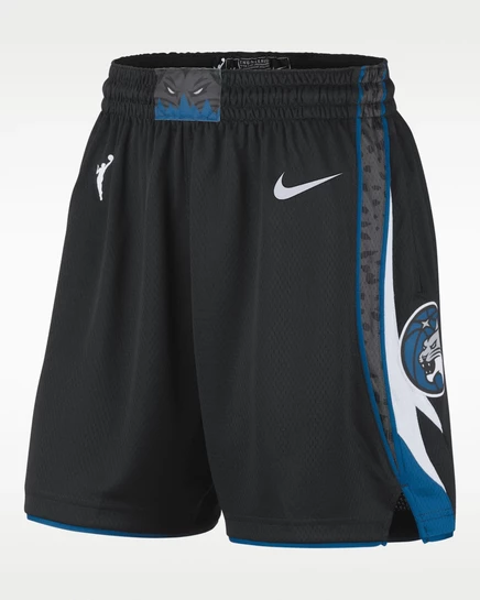 Женские шорты Nike Minnesota Lynx Victory, черно-белые