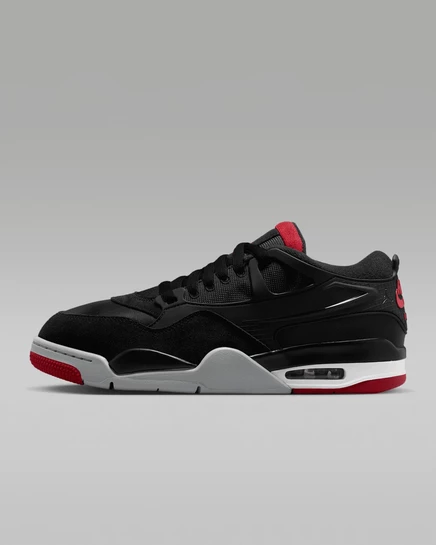 Мужские кроссовки Jordan 4 RM, черные/серые/белые/красные