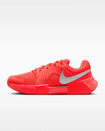 Женские теннисные кроссовки Nike GP Challenge 1 Premium, ярко-алые/серебристые