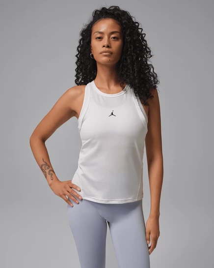 Женский безрукавный топ Jordan Sport Essentials Dri-FIT, белый/черный