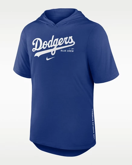 Мужская худи‑футболка Nike Dodgers Dri-FIT, королевский синий