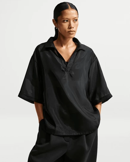 Женский топ Nike Sportswear Oversized, черный/слоновая кость