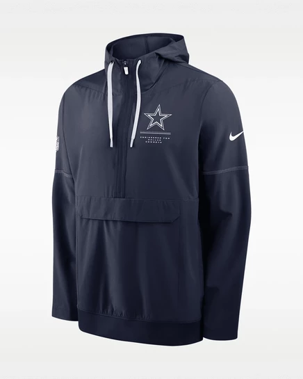 Мужская анорак-куртка Nike Dallas Cowboys, темно-синяя