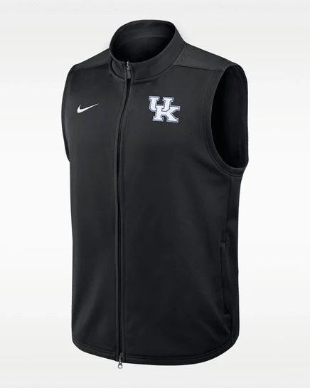 Мужской жилет Nike Kentucky Victory Therma-FIT на молнии, черный