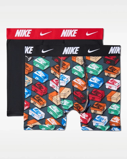 Боксеры для мальчиков Nike Dri-FIT, 2 шт., черные