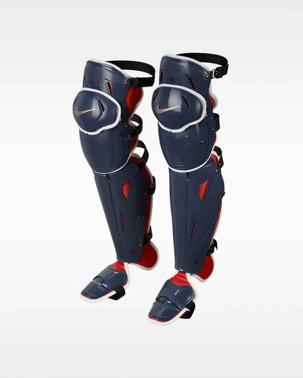 Бейсбольные щитки Nike Diamond Elite для ног thunder blue/dragon red/sail/metallic gold grain