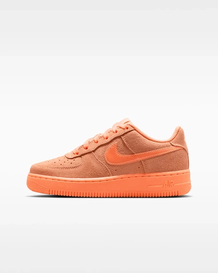 Детские кроссовки Nike Air Force 1 Suede, оранжевые