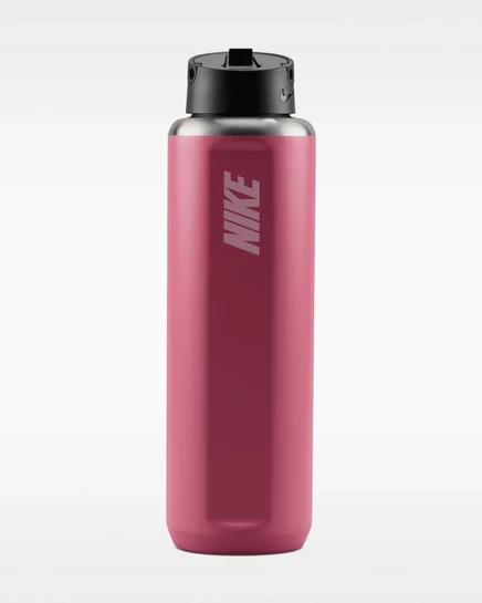 Унисекс бутылка Nike Recharge 946 мл со трубочкой, пионовый
