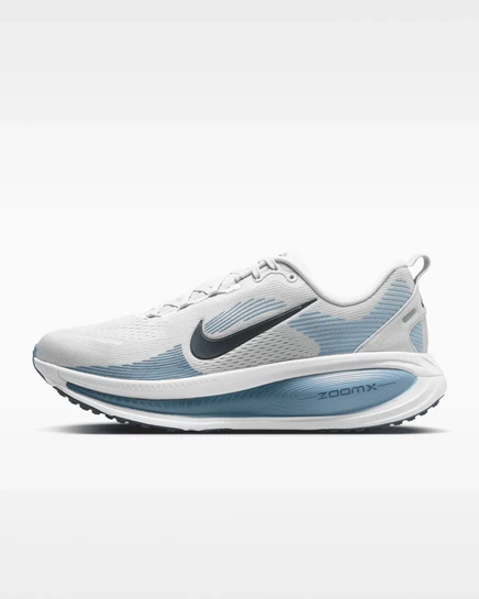 Мужские беговые кроссовки Nike Vomero 18, серо-белые/синие