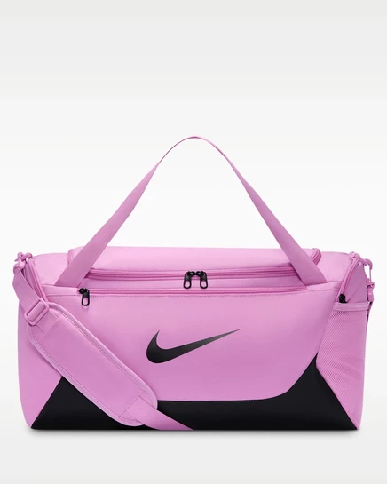 Унисекс сумка-дафл Nike Brasilia 40 л, магентовая/черная