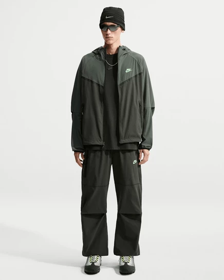 Мужские брюки Nike Tech, серые/зеленые