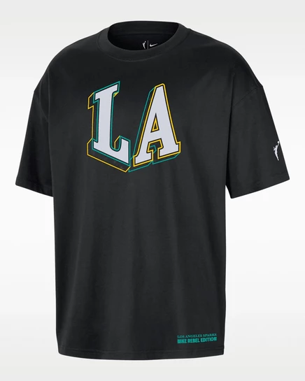 Футболка унисекс Nike Los Angeles Sparks, черная