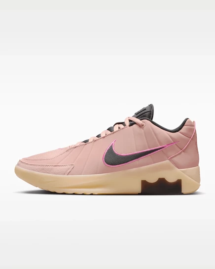 Унисекс кроссовки Nike LeBron Witness 9, розово-бело-серые