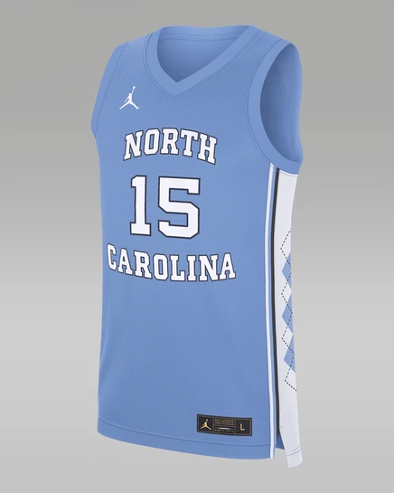Мужская майка Jordan North Carolina Replica, голубая