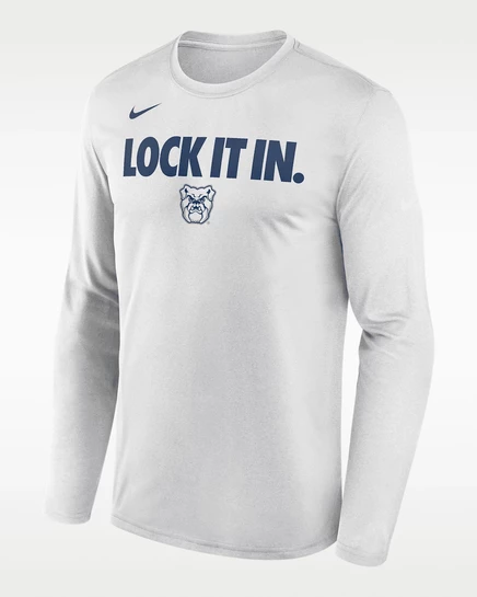 Мужская футболка с длинным рукавом Nike Butler 2026 On-Court Bench Dri-FIT, белая