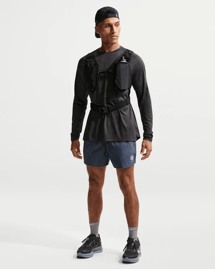 Мужские беговые шорты Nike Stride 5″ с подкладкой, тёмно-голубые