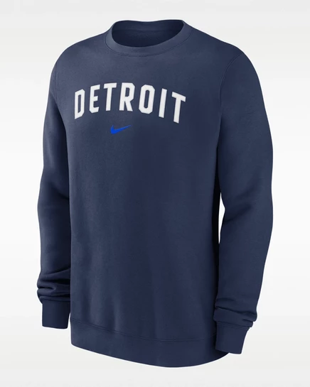 Мужской пуловер Nike 2-Hit Detroit Tigers MLB, темно-синий