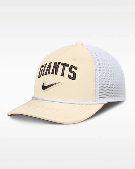 Мужская кепка-тракер Nike San Francisco Giants Rise, натурально-белая