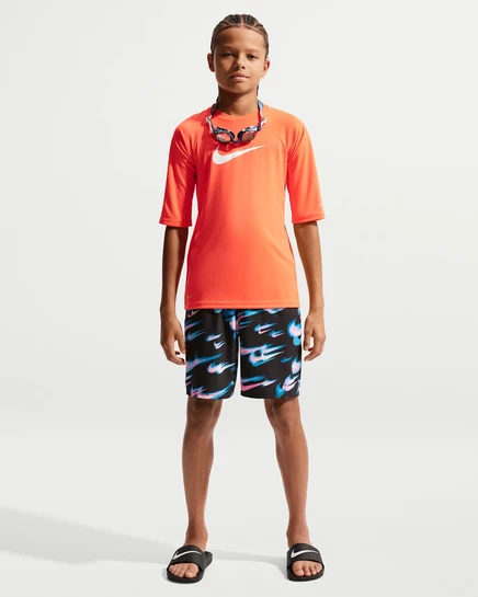 Детские плавательные шорты Nike Swim Breaker 7″ с боксером, черные