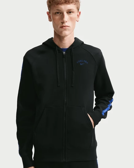 Мужское худи Nike Chelsea FC City Side, черно-синее