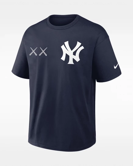 Мужская футболка Nike Max90 Yankees, темно-синяя