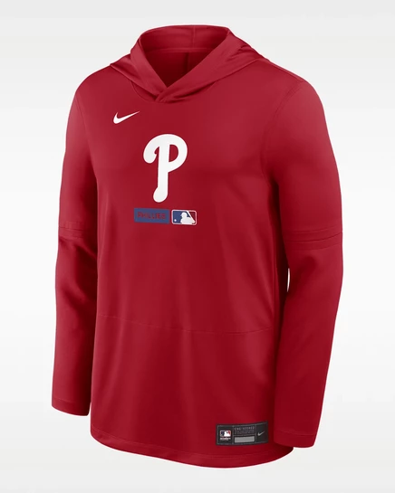 Мужской худи Nike Philadelphia Phillies Authentic Collection Dri-FIT, красный