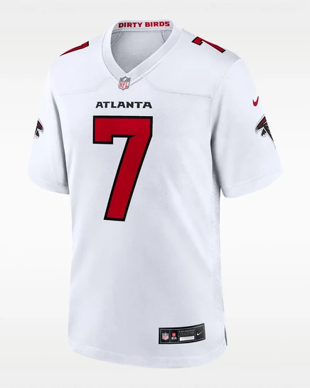 Мужской джерси Nike Bijan Robinson Falcons, белый