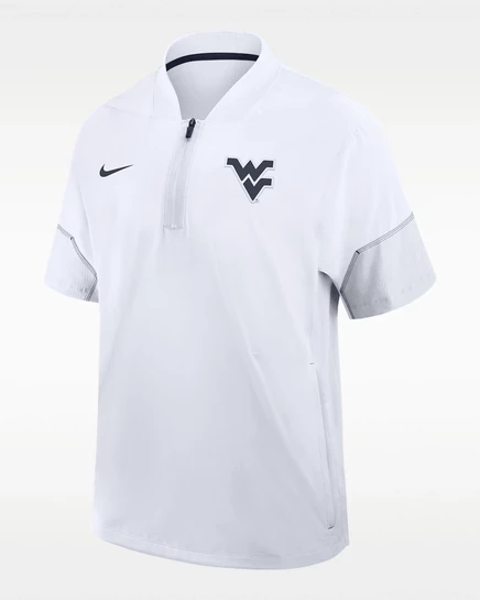 Мужская куртка Nike Sideline Coach, белая/темно-синяя