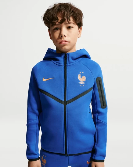 Толстовка для мальчиков Nike FFF Tech Fleece, синий/медный