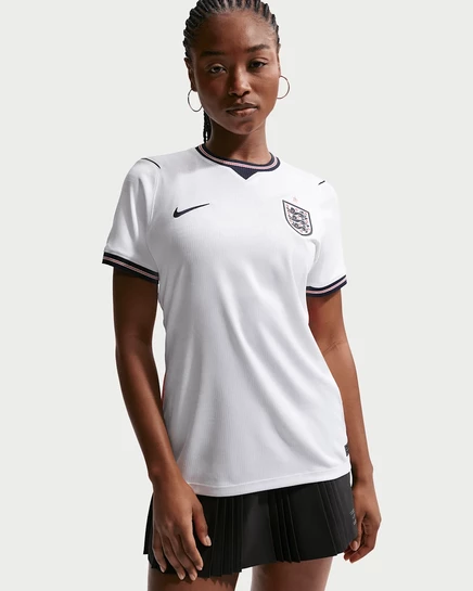 Женская футболка Nike England 2026, белая/красная/чёрная
