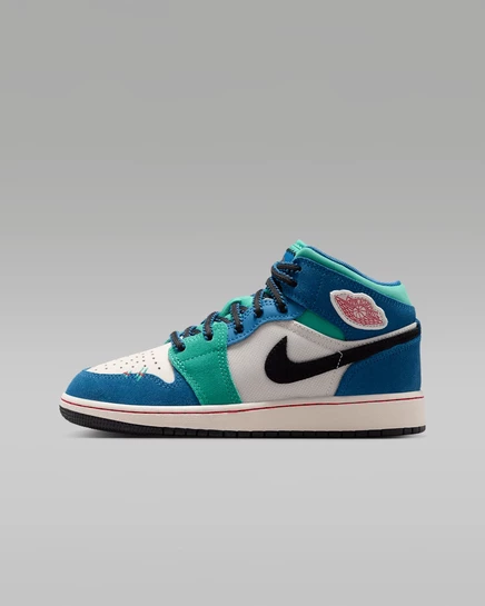 Детские кроссовки Jordan Air Jordan 1 Mid, разноцветные