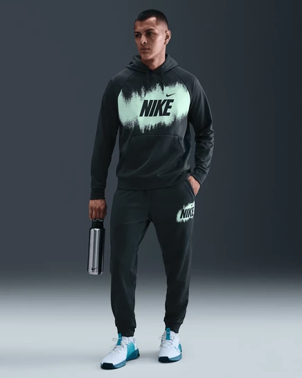 Мужские джоггеры Nike Therma-FIT флисовые, зеленые