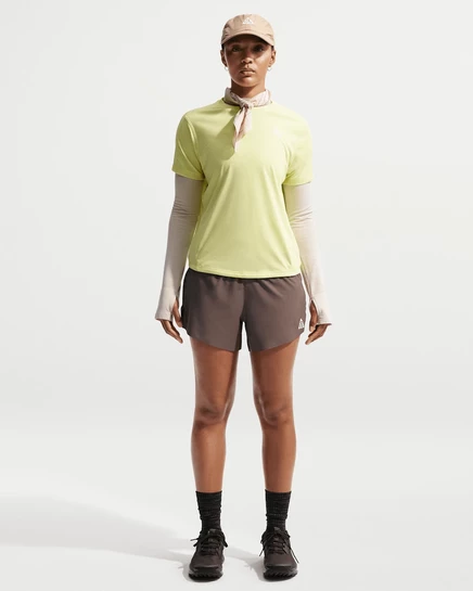 Женские шорты Nike ACG с подкладкой, коричнево-хаки