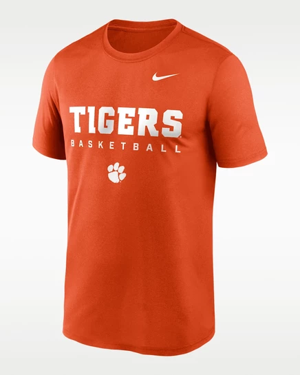 Мужская футболка Nike Clemson Courtside Dri-FIT, оранжевая