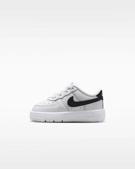 Детские кроссовки Nike Force 1 для малышей, бело-черные