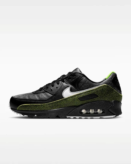 Мужские кроссовки Nike Air Max 90 Premium, черно-зеленые